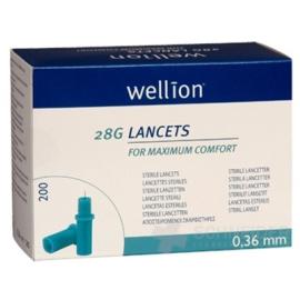 Wellion LANCETS 28G - Lanceta sterilná