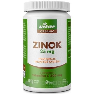 VITAR ORGANIC Zinok 25 mg