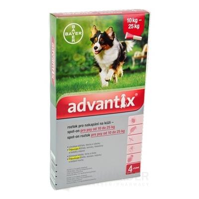 Advantix Spot-on pre psy od 10 do 25 kg