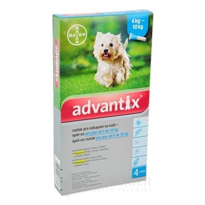 Advantix Spot-on pre psy od 4 do 10 kg