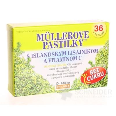 MÜLLEROVE PASTILKY S ISLAND. LIŠAJNÍKOM A VIT. C